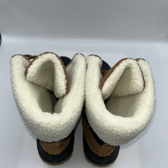 Womens Winter Boots, Waterproof Leather,fabric,rubber Fleece Boots (Size 9M) STQ - Picture 8 of 16